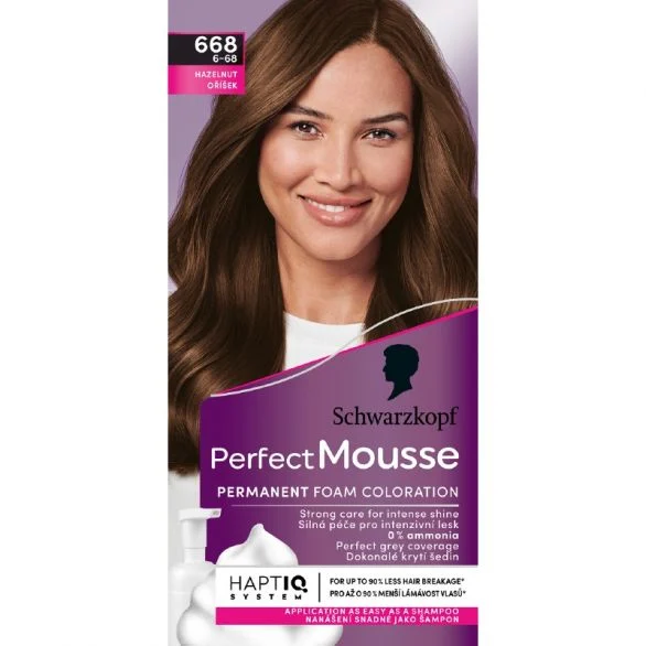 Schwarzkopf Perfect Mousse, боя за коса, 688 (6-88) лешниково кафяво