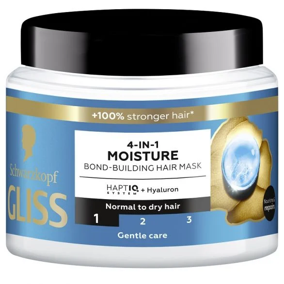 Gliss Aqua Revive Hair Repair, хидратираща маска за коса 4 в 1, 400 мл.