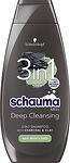 Schauma Deep Cleansing Men, шампоан 3 в 1 за мъже, 400 мл.