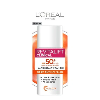 L'Oréal Revitalift Clinical, хидратиращ флуид с Витамин С, SPF50+, 50 мл.