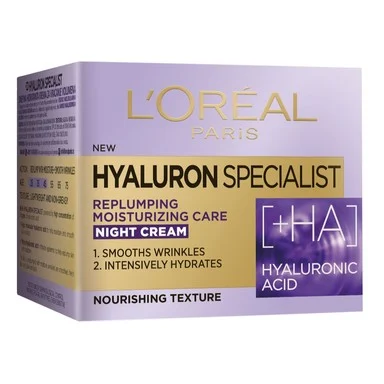 L'Oréal Hyaluron Specialist, нощен крем с хиалуронова киселина, 50 мл