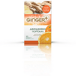 Ginger+, чай джинджифил и портокал