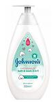 Johnson's - Cotton touch, бебешки шампоан за коса и тяло 2 в 1,  500 мл.