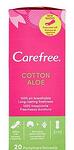 Carefree - Aloe, ежедневни превръзки, 20 броя