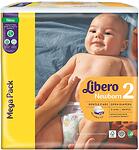 Libero бебешки пелени зa новородено - Newborn 2 (3-6 kg), Mega Pack, 104 броя