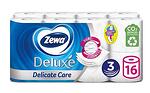 Тоалетна хартия Zewa Deluxe Delicate Care, 3 пласта, 16 ролки