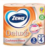 Тоалетна хартия Zewa Aquatube Cashmere Peach, 3 слоя, 4 рула