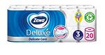Тоалетна хартия Zewa Deluxe Delicate Care, 3 пласта, 20 ролки