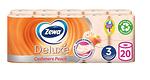 Тоалетна хартия Zewa Deluxe Cashmere Peach, 3 пласта, 20 ролки