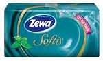 Носни кърпи Zewa Softis Menthol, 4 Слоя, 10 пакета