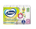 Тоалетна хартия Zewa Deluxe лайка, 24 ролки, 3 пласта