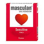 Sensitive презервативи, 3 броя, Masculan