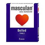 Dotted Презервативи, 3 броя, Masculan