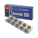 Танинал при диария, 500 мг. х 20 таблетки