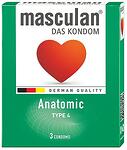Anatomic презервативи, 3 броя, Masculan