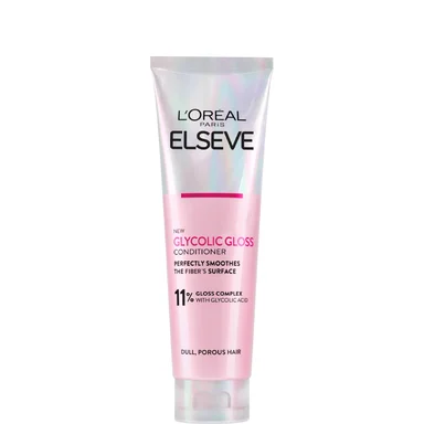 L'Oréal Paris Elseve Glycolic Gloss, балсам за коса без блясък, 150 мл.