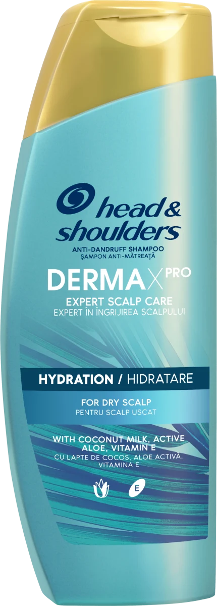 Head and Shoulders Derma X Pro Hydratation, хидратиращ балсам против пърхот за сух скалп и коса, 220 мл.