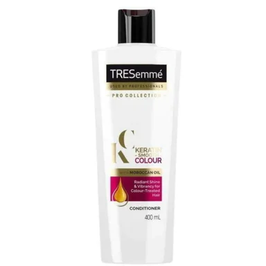 TREsemme Keratin Smooth Colour, балсам за боядисана коса, 400 мл.