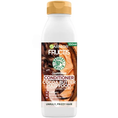 Garnier Fructis Cocoa Butter Hair Food, изглаждащ балсам за непокорна коса, 350 мл.