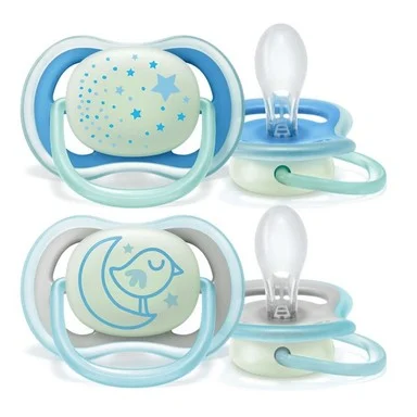 Philips Avent Ultra Air Night, Ортодонтични залъгалки, 6-18 месеца, 2 броя