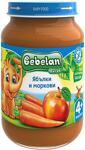 Bebelan, Ябълки и Моркови (без доб.захар) 4+м. 190г