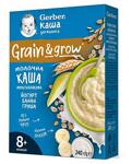 Мл.каша Овес, Пшен, Йогурт, Бан, Круша 8+м, Gerber 240г