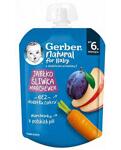 Пауч Яб, Слива и Морков, 6+м. Gerber 80г