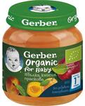 Gerber, Organic Ябълки, Кайсия и Праскова, Био 125г