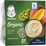 Gerber, Organic Манго, киви, кокос, 6+м, 4*90г, Био ***