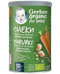 Gerber, Organic Снакс пш-овесен Морков и Портокал 10+м, 35г