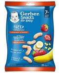 Царевичен Снакс с Ягоди и Банани 7+м, Gerber 28г