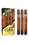 CUBA TRIO I (GOLD+ VIP+ ROYAL/ EDT 35ml) KT H
