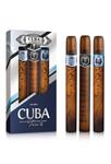 CUBA TRIO II (SHADOW+WINNER+ PRESTIGE BLACK/ EDT 35ml) KT H