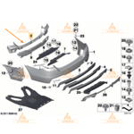 Държач задна броня за BMW 5er F10 - 51127906292