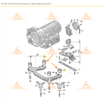 Заден тампон скоростна кутия VW Phaeton - 3D0505145B