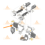 Десен интеркулер за AUDI A8 D5 4N - 4N0145806J