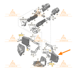 Ляв интеркулер за AUDI A8 D5 4N - 4N0145805P