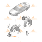 Десен подкалник предна част за AUDI A8 D5 4N - 4N0853888