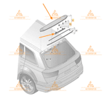 Спойлер трети стоп за AUDI Q7 4M - 4M0827933