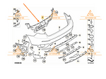 Основа задна броня за BMW X6 E71 - 51127176244