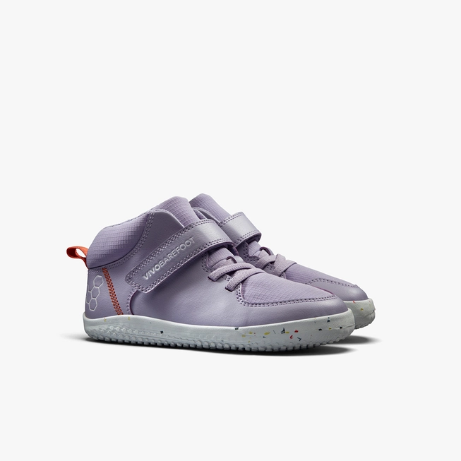 Детски боси обувки Vivobarefoot Primus Ludo HI KIDS Lilac