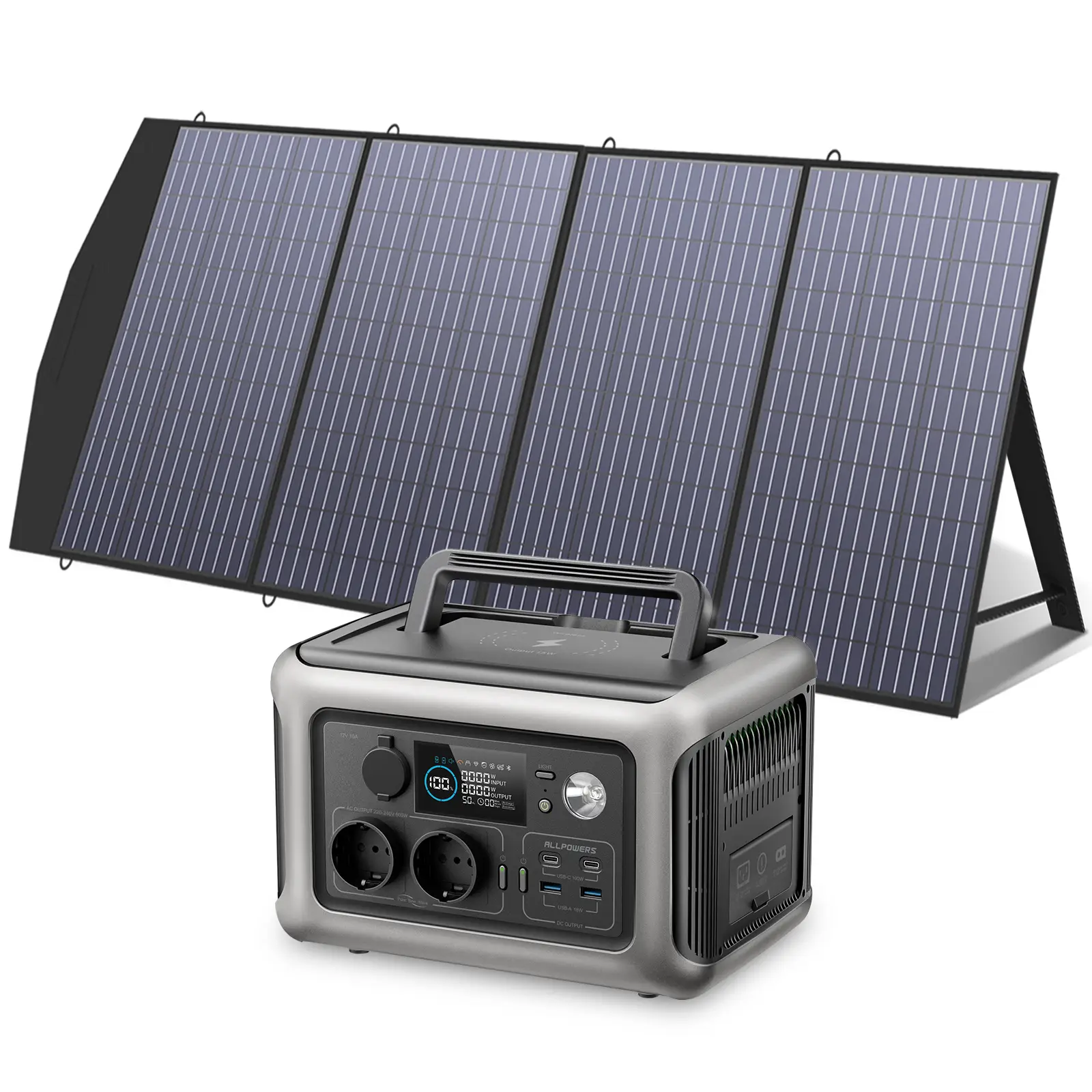 ALLPOWERS Solar Generator Kit 600W (R600 + SP033 200W Solar Panel)