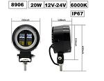 HALOGEN - LED Στρογγυλή Γωνία 20W -8906