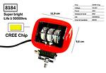 LED αλογόνου -30W /κόκκινο με μαύρο/ (1 τεμ.) -8184