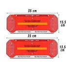 Stop TIR 2pc set -LED- 24v (35x135) Running 0115-UTL2