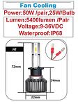 Λαμπτήρες -F32- Led -HB3- 2τμχ σετ 12-24V -A-2153-4