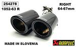 ΑΠΟΚΛΗΣΗ ΕΞΑΤΜΙΣΗΣ -Akrapovic Διπλό-63mm. -1052-63 R