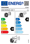 Лятна гума YOKOHAMA 265/40 R20 104Y TL ADVAN Sport V105 XL