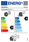 Лятна гума MICHELIN 225/45 R18 91V TL PILOT SPORT 3