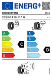 Лятна гума BRIDGESTONE 265/60 R18 110H TL DUELER H/T 684 II
